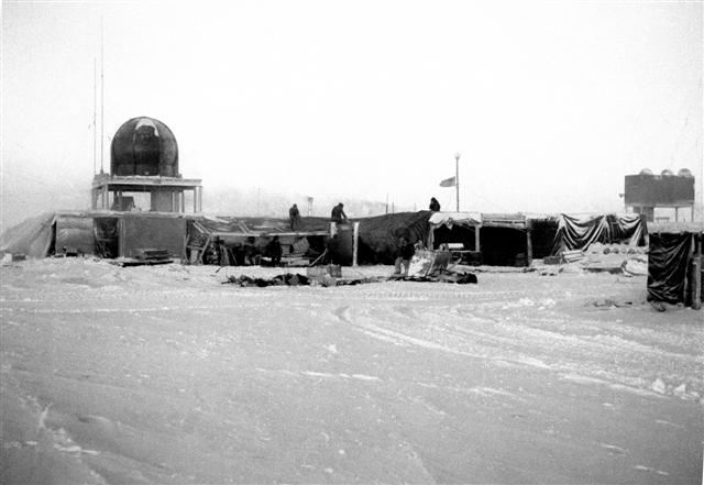 South Pole Station in 1957.